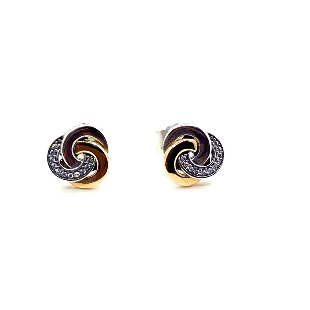 Pandora Intertwined Circle Earrings